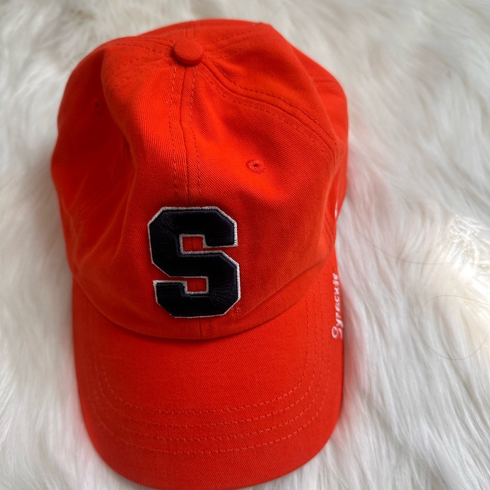 New Orange Baseball Cap with Black 'S' Patch